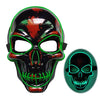 Image of Halloween Skeleton Mask LED Glow Scary Mask Shopping