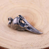 Image of Silver Crow Skull Old Punk Crow Messenger Pendant Shopping