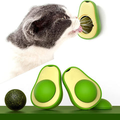 Cute Avocado Catnip Toys Cat Teeth Cleaning Toy Cat Supplies Catnip Mini Cat Treat Toys Interactive Pet Toys Pet Products Pet Avocado Ball Cute Funny Mint Cleaning Teeth Toy For Cat Supplies Shopping