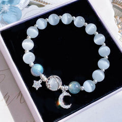 Lavender Opal Bracelet Female Special-interest Design Gray Moonlight Shopping