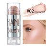 Image of Cheek Blusher Shimmer Blush Stick Face Makeup Highlighter Bronzer Contour Cream Long-lasting Facial Make Up Cosmetics Shopping111