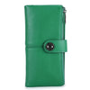 Image of Long Buckle Cowhide Wallet Shopping