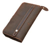 Image of New Retro Hand Multifunctional Zipper Men's Leather Wallet Shopping