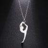 Image of Glossy Pendant Stainless Steel Necklace Shopping