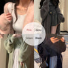 Image of Hooded Fur Cardigan Coat Women's Spring Clothes, Thick Gentle Long Knitted Coat Handmade Clothing Hand Knit Outfit Of The Day Shopping