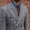 Image of Retro High-quality Wool Plaid Polo Coat Shopping