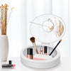 Image of LED Makeup Mirror Desktop Girls Dormitory With Light Storage Box Home Decor Shopping