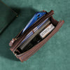 Image of Leather Hand-held Plus-sized Capacity Hand-held Mobile Phone Wallet Shopping