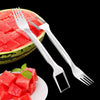 Image of 2 In 1 Watermelon Fork Slicer Multi-purpose Stainless Steel Watermelon Slicer Cutter Kitchen Fruit Cutting Fork Fruit Divider Kitchen Gadgets Shopping