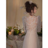 Image of French Light Simple Lace Trailing Dress Shopping