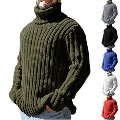 Turtleneck Solid Color Slim Fit Knit Sweater Shopping