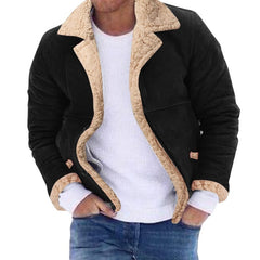 Fashion Men's Fur Integrated Fleece-lined Padded Jacket Shopping