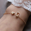 Image of English Letter Graceful Personality Alloy Heart-shaped Letter Bracelet Shopping