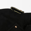 Image of Black vintage mid-length woolen coat Shopping