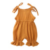 Image of New Arrivals Newborn Toddler Baby Girls Sleeveless Solid Romper Jumpsuit Outfit Shopping