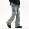 Image of Fashion Men's Multi-pocket Workwear Jeans Shopping