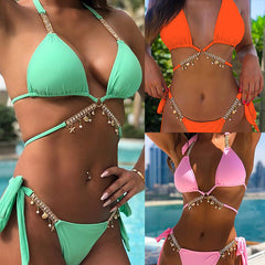 Multicolor diamond bikini Shopping