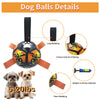 Image of Interactive Dog Toys, Dog Soccer Ball With Straps, Dog Football, Dogs Balls For Small Size Dog Water Toy Indoor & Outdoor, Gift For Dogs Shopping