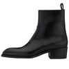 Image of Leather Pointed Toe Zipper High Street Martin Boots Shopping