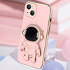 Image of 3D Astronaut Phone Case Anti-Drop Electroplating Bracket Shopping