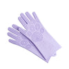 Image of Silicone Heat-resistant Cleaning Brush Scrubbing Gloves Shopping