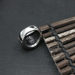 Titanium Steel Personality Vintage Cross Men's Ring