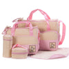 Image of Baby Diaper Bag Suits For Mom Baby Bottle Holder Mother Mummy Stroller Maternity Nappy Bags Sets Shopping