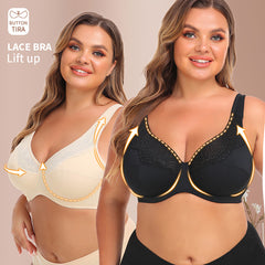 Lace Steel Ring Plus Size Women's Bra Shopping