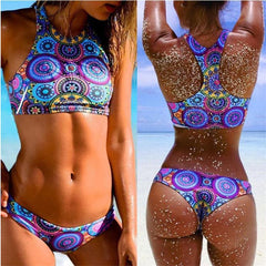 New Low Waist Triangle Bikinis High Neck Brazilian Swimwear Swimsuit Swimsuit Bikini Set Brazilian Beachwear Biquini Shopping