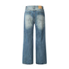 Image of Water Denim Straight-leg Trousers Men Shopping