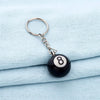 Image of Pure Black No. 8 Billiards Keychain Shopping