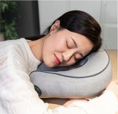 Inflatable kneading massage neck pillow