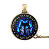 Image of Wolf Totem Time Stone European And American Metal Sweater Pendant Necklace Shopping