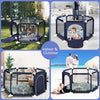 Image of Large Baby Playpen Kids Toddlers Infant Activity Center Saftety Play Fence Yard Shopping