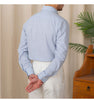 Image of Men's Casual Breathable Cotton And Linen Shirt Shopping