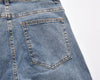 Image of Retro Washed Denim Straight-leg Trousers Male Shopping