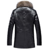 Image of Men's Fur Coat Leather Coat Medium Length Shopping