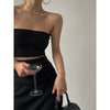 Image of Women's Knitted Wrap Skirt Two Piece Set Shopping