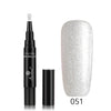 Image of 3 In 1 Gel Nail Varnish Pen Glitter One Step Nail Art Gel Polish Hybrid Shopping111