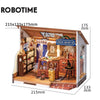 Image of Robotime DIY Doll House With Furniture Children Green Miniature Dollhouse Wooden Kits Assemble Toy Xmas Brithday Gifts Shopping