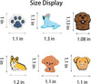 Image of 25 New Cartoon Animal Dog Series Hole Shoes, Flower Shoes, Buckle Accessories, Cute Garden Shoes Decoration Shopping