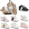 Image of Baby Boy Girl Moccasins Shoes Infant PU Leather Non-slip Soft Newborn Sneakers Shopping