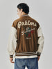 Image of Rose Embroidered Baseball Uniform Loose High Street Jacket Shopping