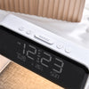 Image of Creative 3 In 1 Bedside Lamp Wireless Charging LCD Screen Alarm Clock  Wireless Phone Charger Shopping