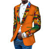 Image of African Men's Casual Printed Cotton Suit Shopping