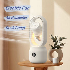 Summer Water Cooled Spray Mist Electric Fan USB Rechargeable Portable Wireless Air Humidifier Bladeless Ventilator Table Fan Shopping