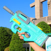 Image of New P90 Electric Water Gun High-Tech Kids Toys Outdoor Beach Pool Large Capacity Summer Gel Blasting Water Gun For Adults Shopping