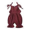 Image of New Arrivals Newborn Toddler Baby Girls Sleeveless Solid Romper Jumpsuit Outfit Shopping