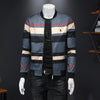 Image of Contrast Striped Jacket Casual Men's Thin Jacket Shopping