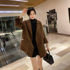 Image of British Plaid Double-faced Cashmere Coat Women Shopping